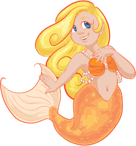 openclipart圖庫：Blonde Mermaid