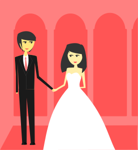 openclipart圖庫：Simple Wedding illustration 