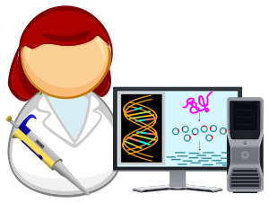 openclipart圖庫：Molecular biologist