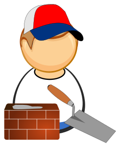 openclipart圖庫：Mason / bricklayer