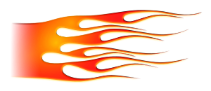 openclipart圖庫：Hot Rod Flames