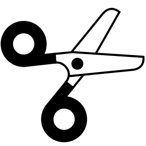 openclipart圖庫：scissors half-open icon