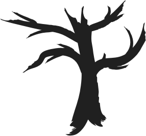 openclipart圖庫：Dead Tree Silhouette
