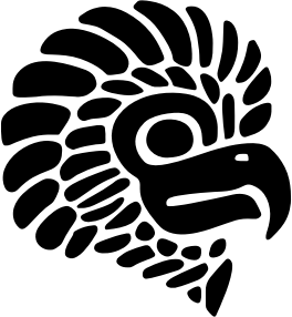 openclipart圖庫：Stylized Mexican Eagle Silhouette