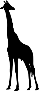 openclipart圖庫：Giraffe Silhouette