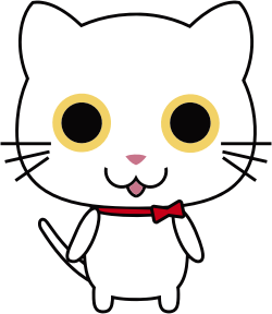 openclipart圖庫：White Anthropomorphic Cat