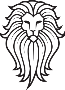 openclipart圖庫：Lion Face Tattoo