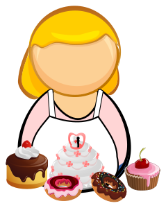 openclipart圖庫：Confectioner, pastry-cook