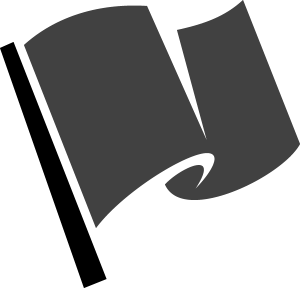 openclipart圖庫：Racing Flag Black