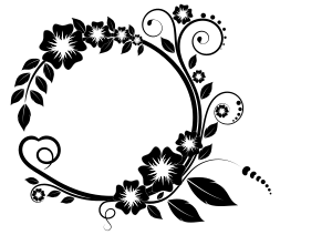 openclipart圖庫：Flower frame