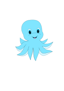 openclipart圖庫：Cute Octopus