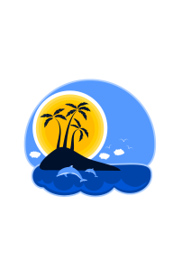 openclipart圖庫：Tropical island