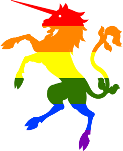 openclipart圖庫：Rainbow Unicorn