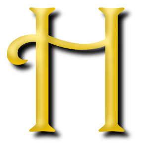 openclipart圖庫：Alphabet 13, letter H