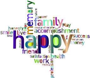 openclipart圖庫：Prismatic Happy Family Word Cloud 4 No Background