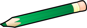 openclipart圖庫：Green Pencil