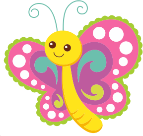 openclipart圖庫：Cute Cartoon Butterfly