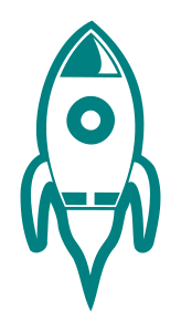 openclipart圖庫：Moon Rocket White