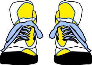 openclipart圖庫：Hightop Sneakers