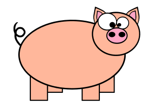 openclipart圖庫：Draw Piggie