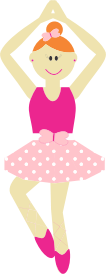 openclipart圖庫：Cute Cartoon Ballerina
