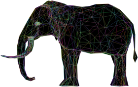 https://openclipart.org/image/300px/svg_to_png/260575/Prismatic-Low-Poly-3D-Elephant-Wireframe.png