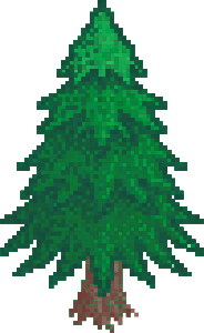 openclipart圖庫：Pixel Pine Tree