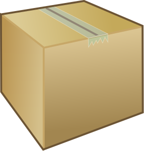 openclipart圖庫：Cardboard box / package