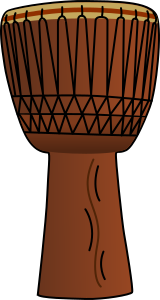openclipart圖庫：African Drum 2