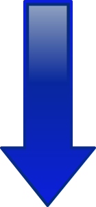 openclipart圖庫：Arrow Down Blue