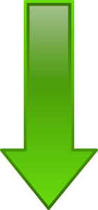 openclipart圖庫：Arrow Down Green