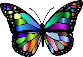 openclipart圖庫：Monarch Butterfly 2 Variation 3