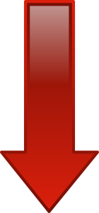 openclipart圖庫：Arrow Down Red