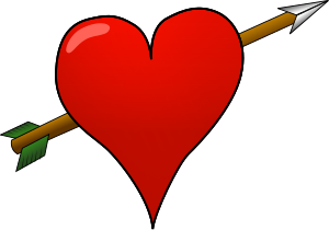 openclipart圖庫：Pierced Heart