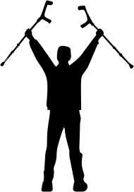 openclipart圖庫：Overcoming Silhouette Minus Ground