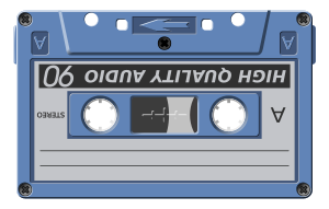 openclipart圖庫：audio-cassette