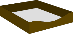 openclipart圖庫：Paper Letter Tray