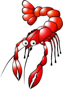 openclipart圖庫：Cartoon Crayfish