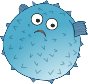 openclipart圖庫：Cartoon blowfish