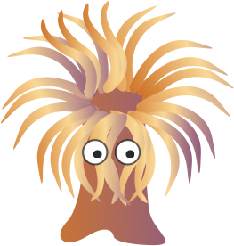 openclipart圖庫：Cartoon anemone