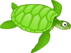 openclipart圖庫：Cartoon turtle 2