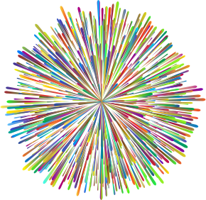 openclipart圖庫：Prismatic Fireworks 3 No Background