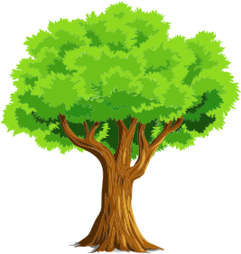 openclipart圖庫：Colorful Natural Tree