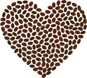 openclipart圖庫：Coffee Heart