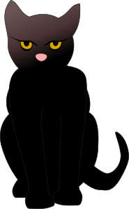 openclipart圖庫：dark cat