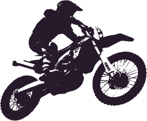 openclipart圖庫：Motorbike Enduro Silhouette