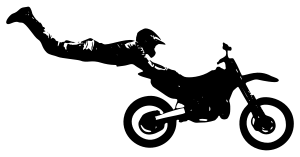 openclipart圖庫：Motorbike Enduro Silhouette 2