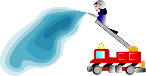openclipart圖庫：firetruck and fireman