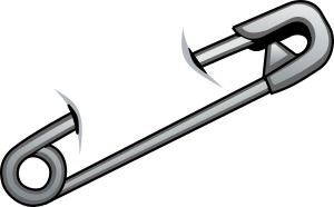 openclipart圖庫：Safety Pin 2