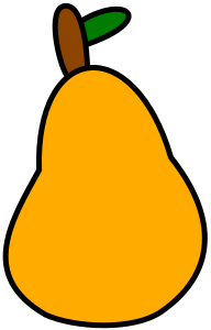 openclipart圖庫：Very simple pear